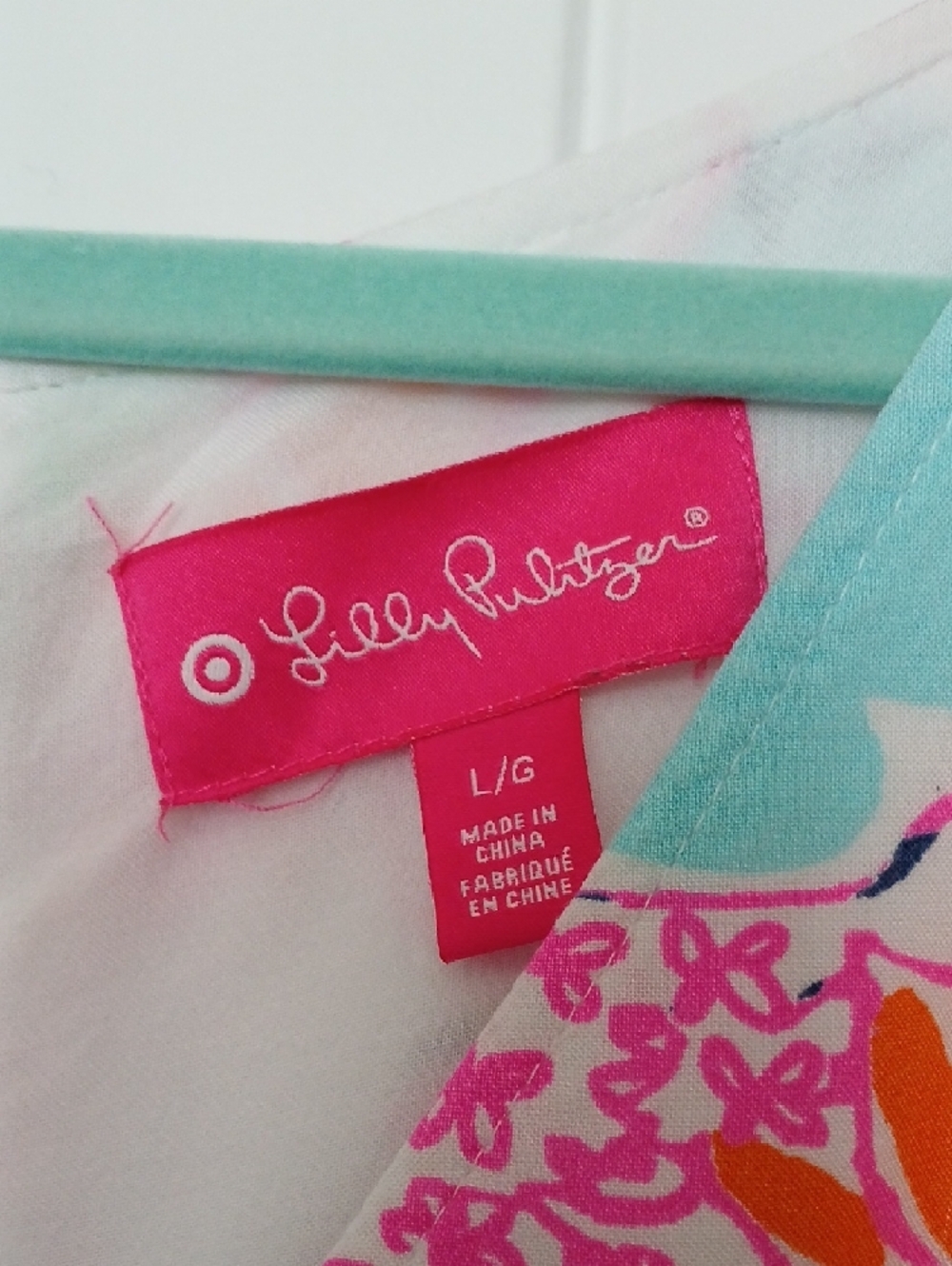 Lilly Pulitzer Bright Floral V-Neck Tank in Pink, Aqua & Orange - Picture 2 of 4